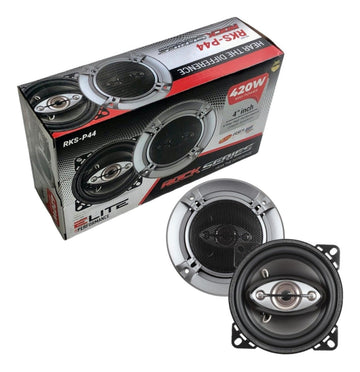 Bocinas Coaxiales Rock Series RKS-P44 120 Watts 4 Pulgadas 4 Vías - Audioshop México lo mejor en Car Audio en México -  Rock Series